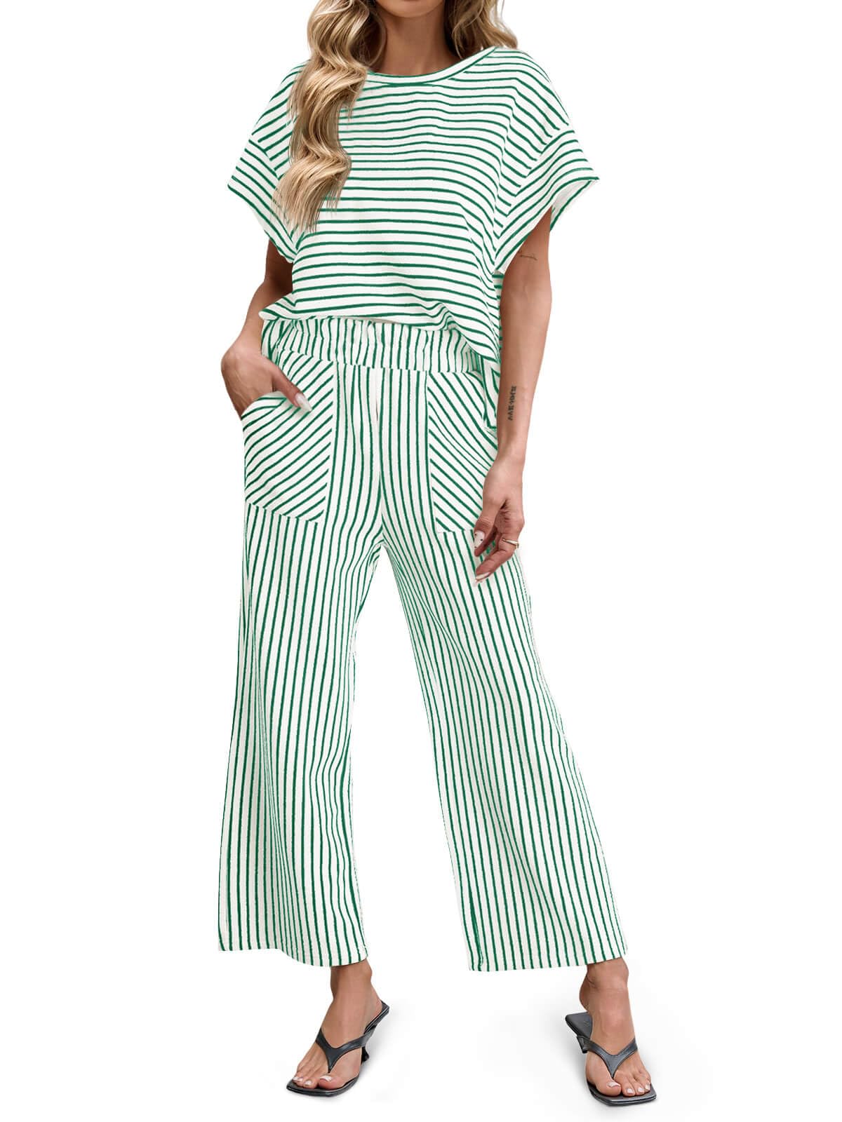 Virelle 2 Piece Striped Set