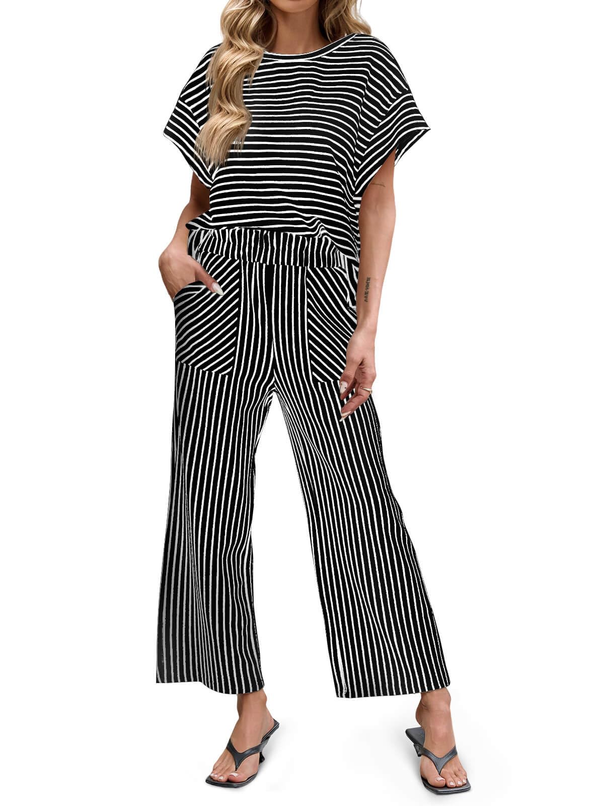 Virelle 2 Piece Striped Set