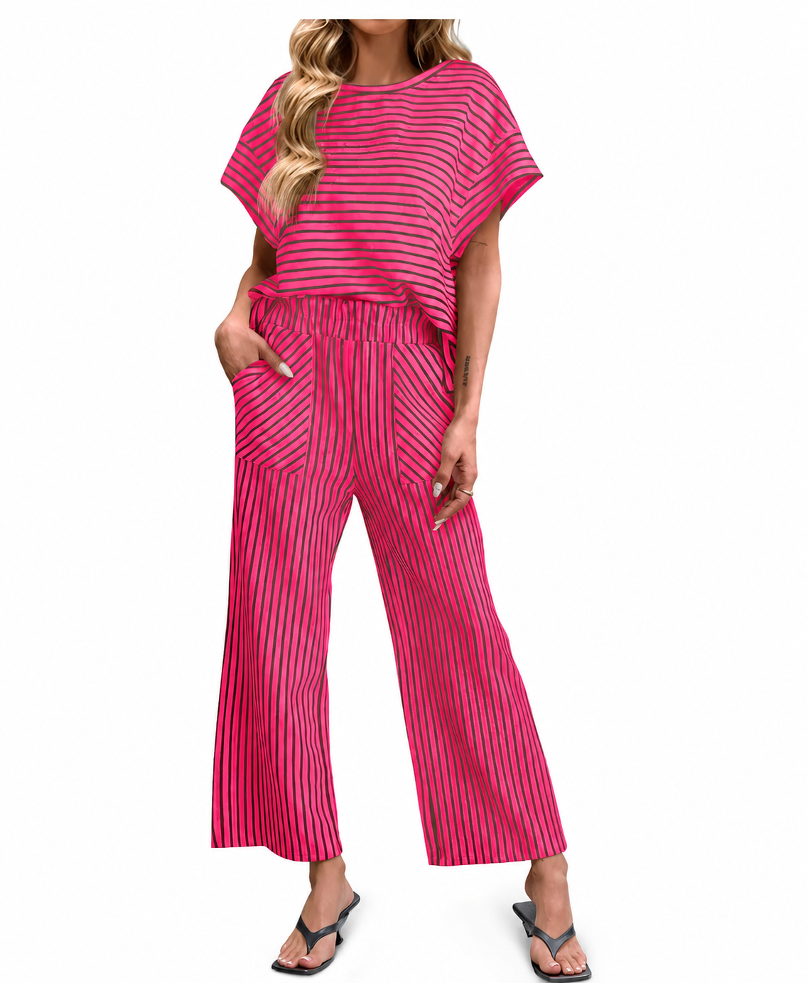 Virelle 2 Piece Striped Set